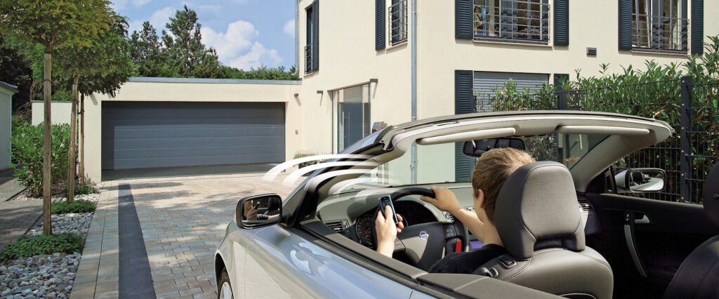 how to connect garage door opener to car