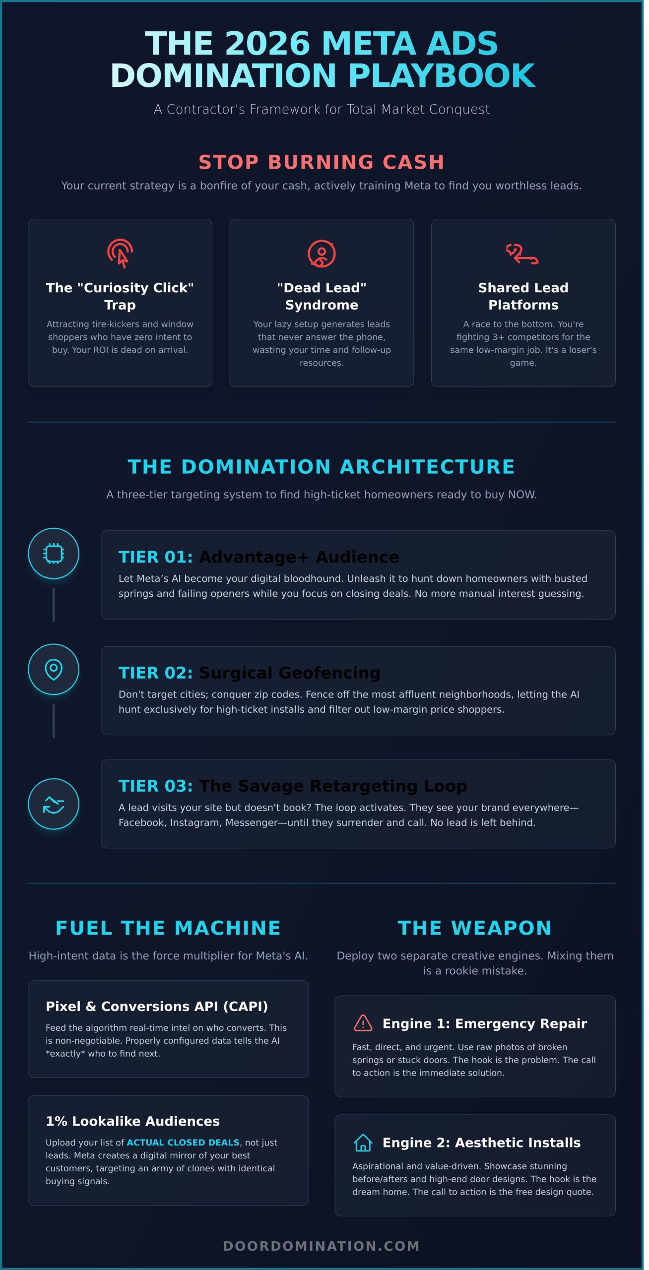 Meta Ads for Garage Door Companies: The 2026 Domination Playbook - Infographic