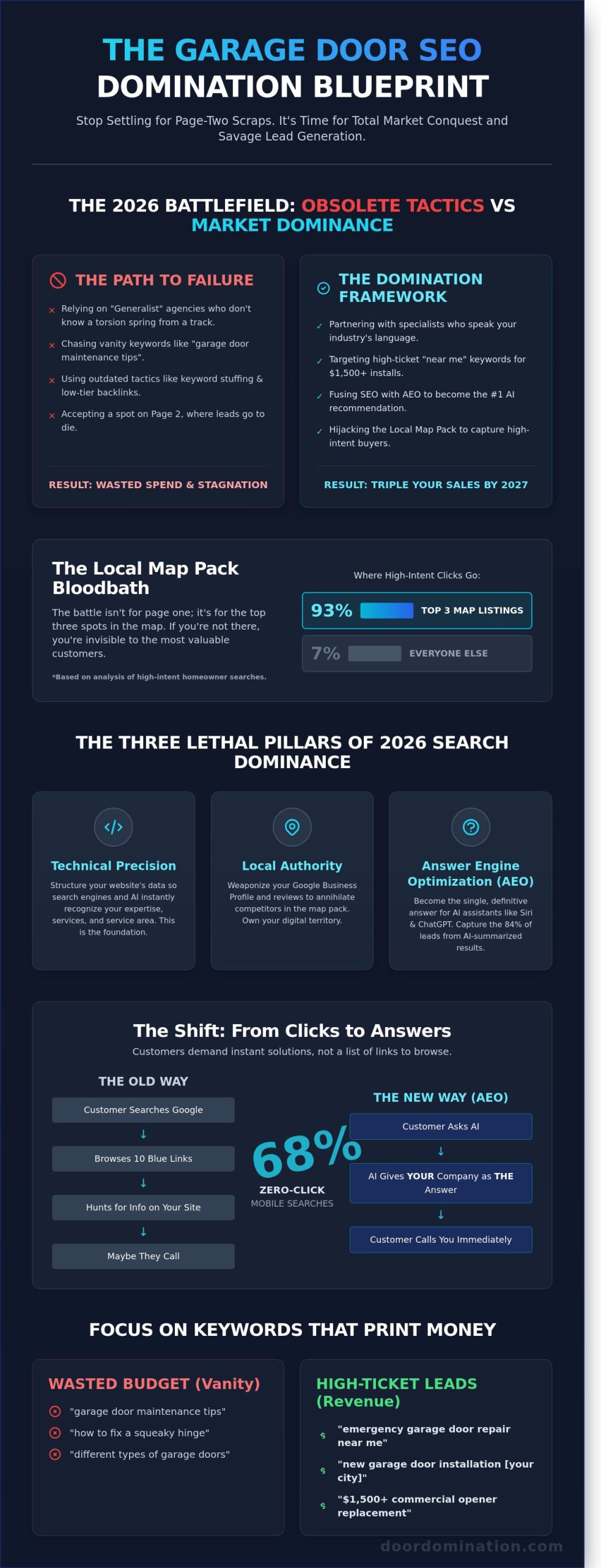 SEO for Garage Door Companies: The 2026 Blueprint for Total Market Domination - Infographic